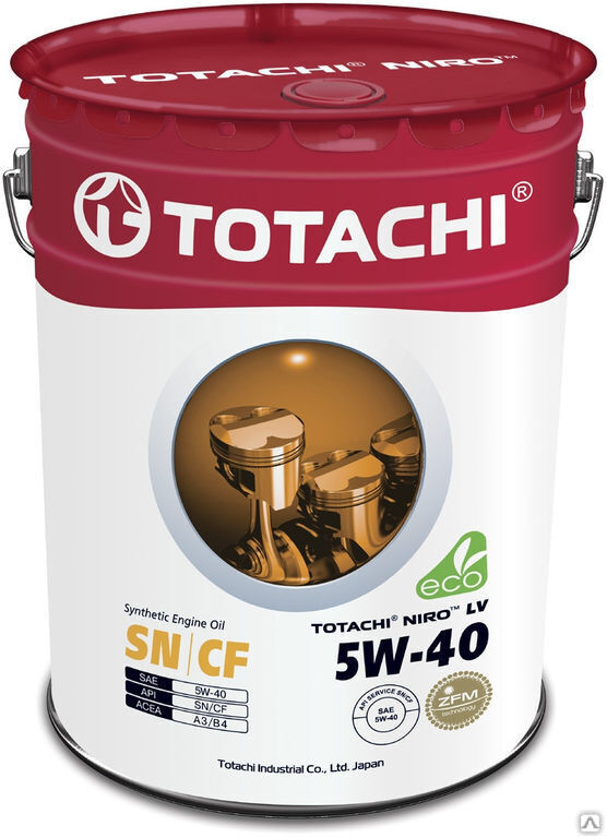 Масло моторное Totachi Niro LV Synthetic SN/CF 5W-40 19 л