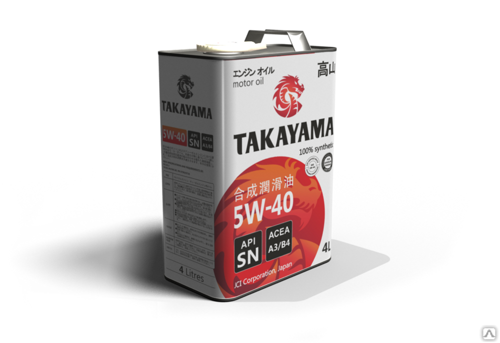 Масло моторное Takayama SAE 5W-40 API SN/CF ACEA A3/B4 20 л TAKAYAMA