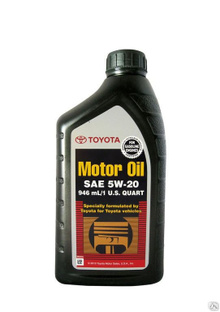 Масло моторное Toyota Motor Oil SM/SN SAE 5W-20 0,946 л 