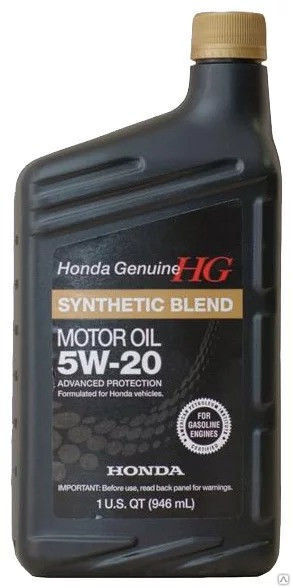 Масло моторное Honda Synthetic Blend SAE 5W-20 0,946 л