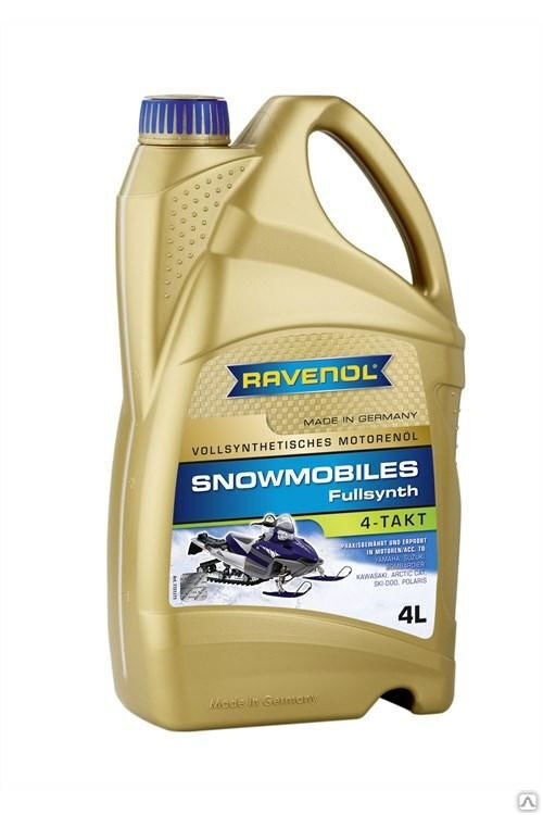 Масло моторное для 4-тактных снегоходов Ravenol Snowmobiles 4T Fullsynth 4 л