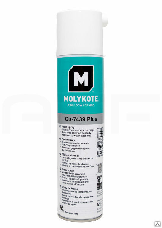 Смазка пластичная паста Molykote Cu-7439 Plus Spray EC (400 мл)