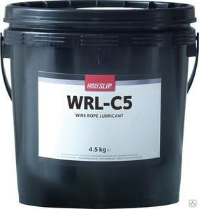 Пластичная смазка для тросов Molyslip WRL-C5 (дисульфид молибдена + графит) 4,5 кг