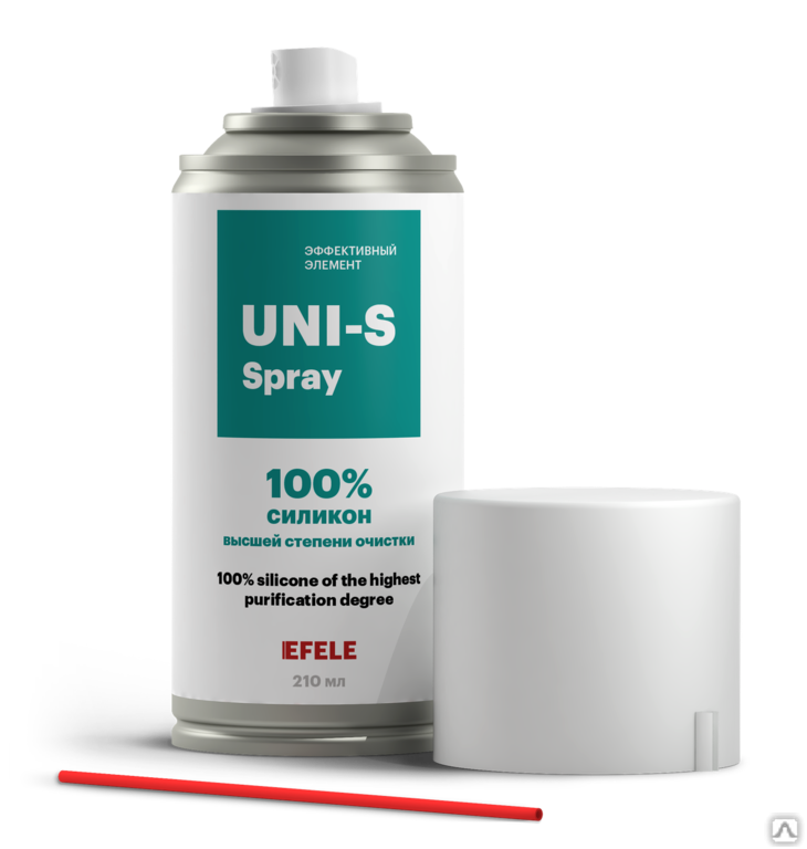 Пластичная смазка-спрей силиконовая Efele UNI-S Spray 210 мл