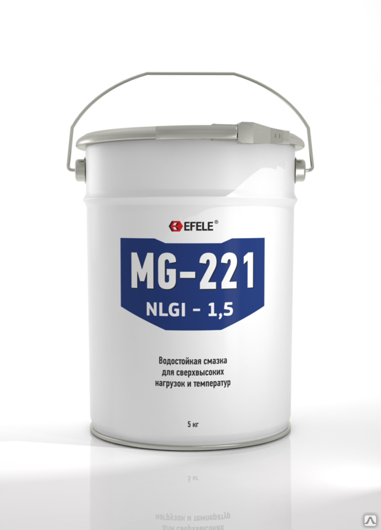 Пластичная смазка для сверхвысоких нагрузок Efele MG-221 5 кг