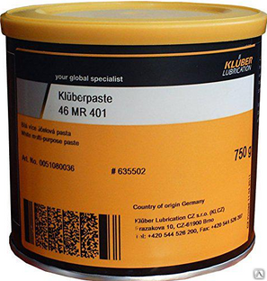 Пластичная смазка (Смазывающая паста) Kluber Kluberpaste 46 MR 401 0,75 кг Kluber Lubrication 