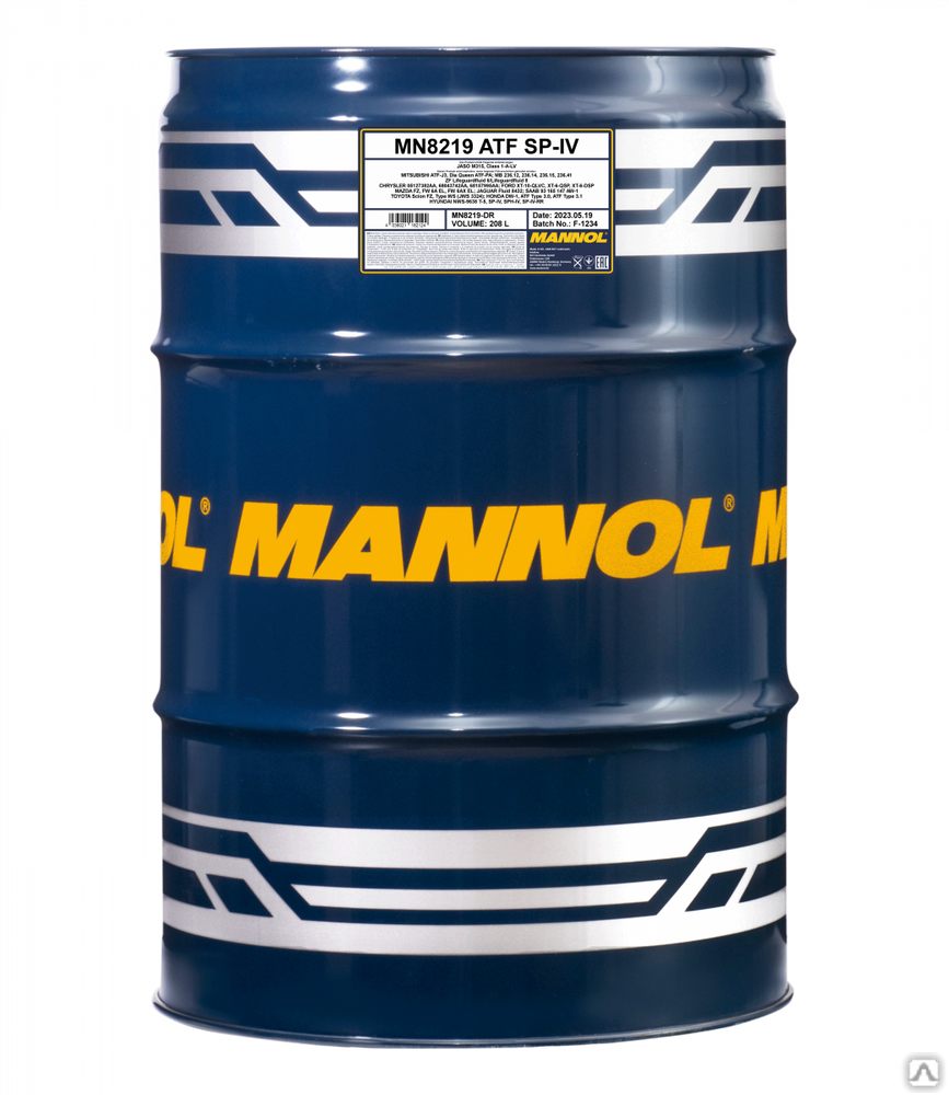Масло трансмиссионное Mannol ATF SP-IV 8219 208 л
