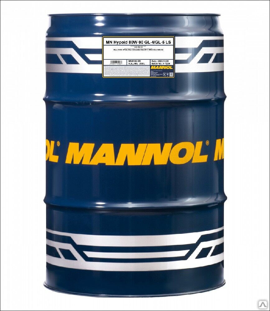 Масло трансмиссионное Mannol Hypoid 80W-90 GL-4/GL-5 LS 8106 208 л