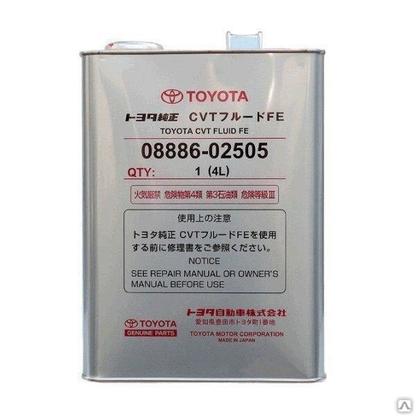Масло трансмиссионное Toyota Genuine CVT Fluid FE 4 л