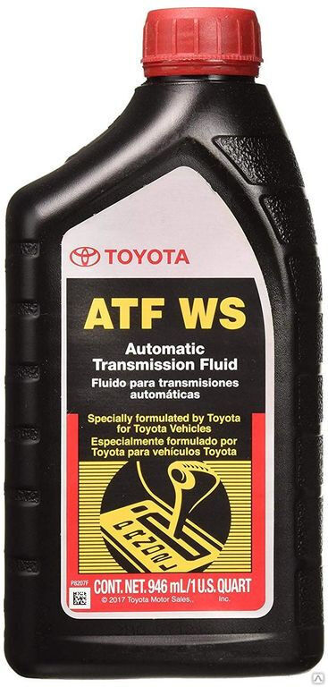 Масло трансмиссионное Toyota ATF WS 0,946 л