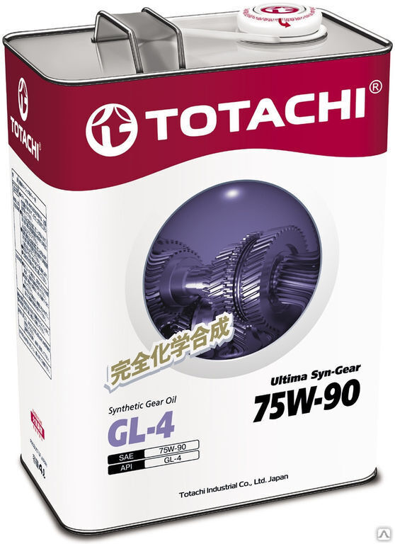 Масло трансмиссионное синтетика Totachi Ultima Syn-Gear 75W-90 GL-4 4 л