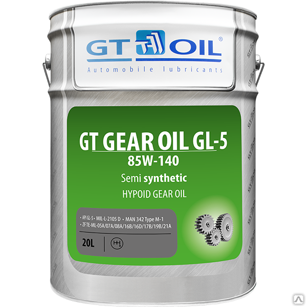 Масло трансмиссионное GT Gear Oil GL-5 SAE 85W-140 20 л