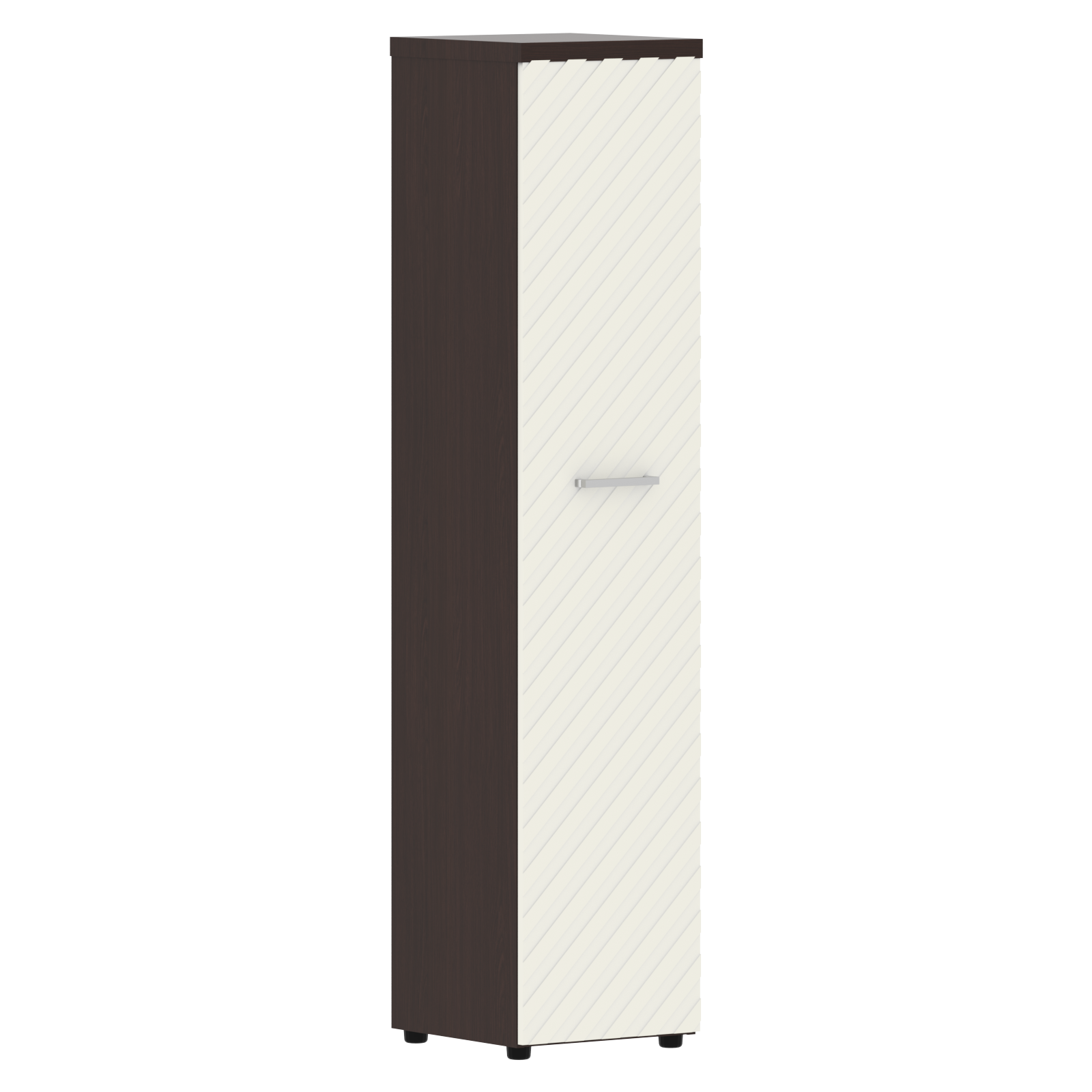 Шкаф колонка с дверью и топом "TORR LUX" Skyland, Венге Магия/Латте (арт. TLHC 42.1), L/R, 435х452х1958 мм