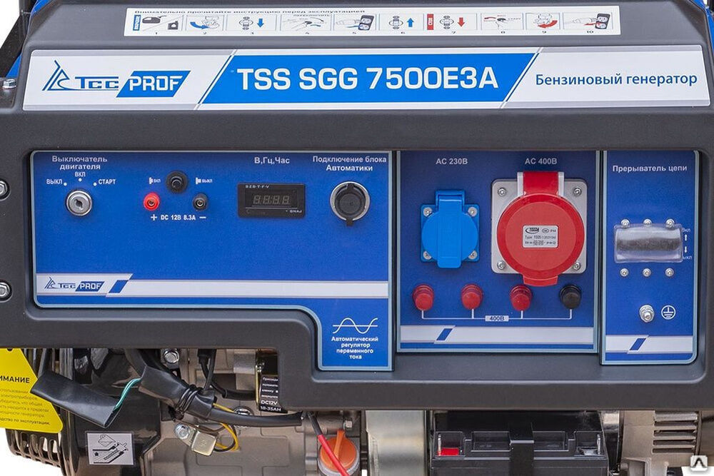 Бензогенератор TSS SGG 7500Е3A с АВР 4