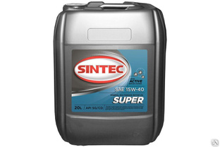 Масло SINTEC Супер SAE 10W-40 API SG/CD канистра 91л 80кг/Motor oil 91liter 80kg can 