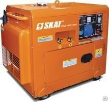 Дизельный генератор SKAT УГСД-4000/180ЕК воздушного охлаждения 