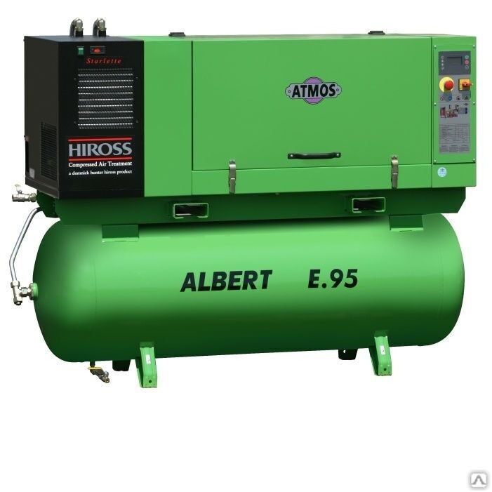 Винтовой компрессор Atmos Albert E95-10-KR с ресивером