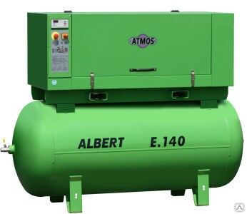 Винтовой компрессор Atmos Albert E140-KR 13 с ресивером