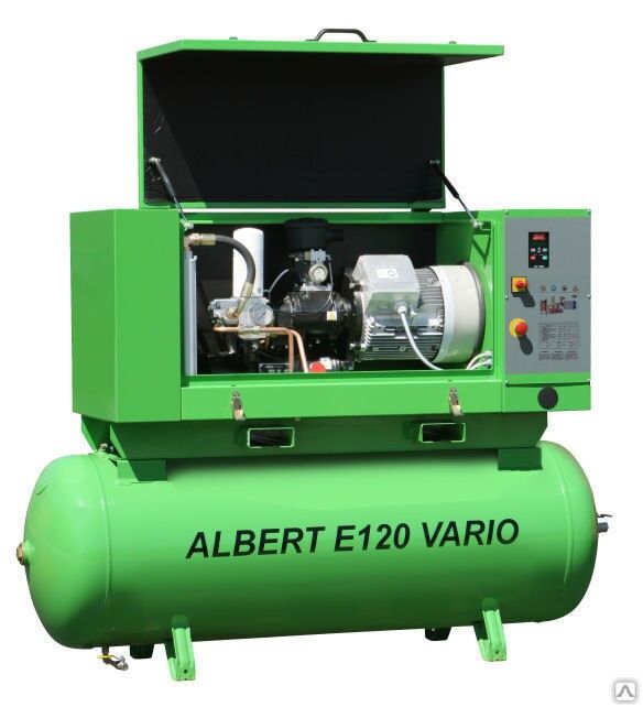 Винтовой компрессор Atmos Albert E120 Vario-KR с ресивером