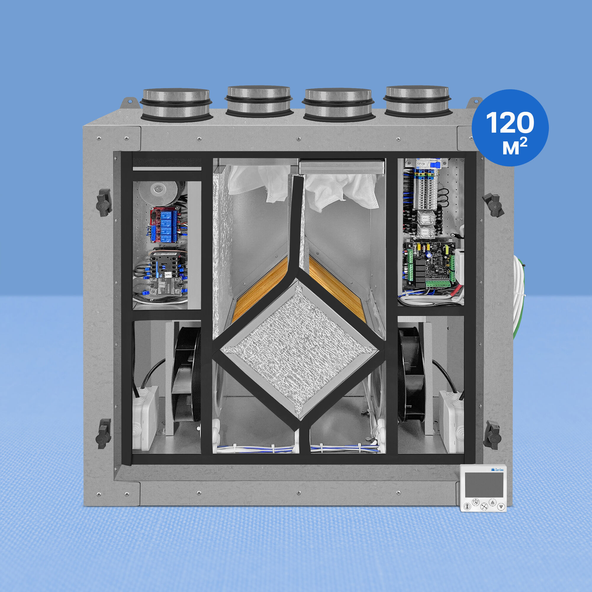 Приточно-вытяжная установка Node 5 - 160 (50m), VAC (D220), E1.5, Vertical,  цена в Санкт-Петербурге от компании Optovent