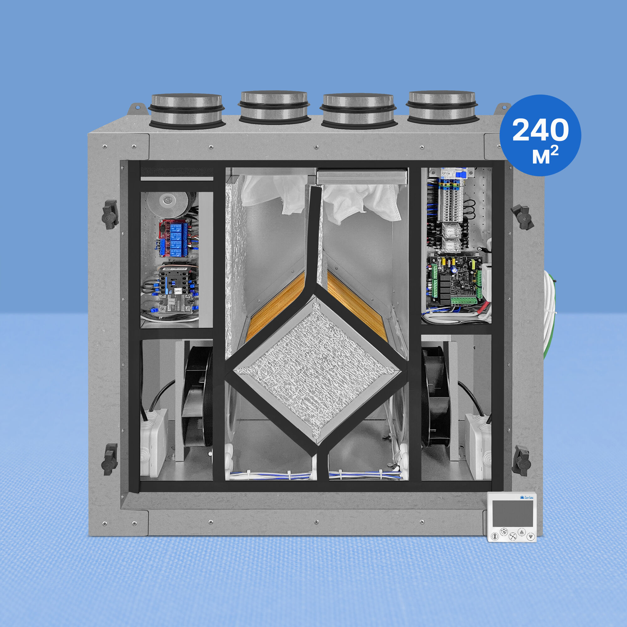 Приточно-вытяжная установка Node 5 - 250 (50m), VAC (D250), E2.6, Vertical,  цена в Санкт-Петербурге от компании Optovent