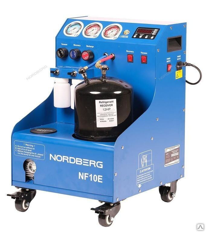 Установка полуавтомат для заправки автомобильных кондиционеров NORDBERG NF10E