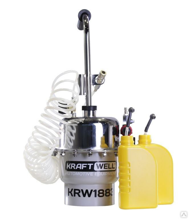 Устройство пневматическое KraftWell KRW1883 для прокачки гидросистем автомобиля
