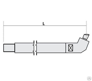 Нижнее плечо наклонное 22 200 мм для серии SG 4-6 для точечной сварки 