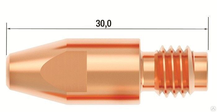 Контактный сварочный наконечник M8х30 мм CuCrZr D=0.8 мм (25 шт.)
