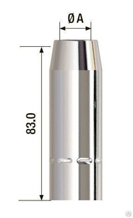 Газовое сопло сварочное D= 19 мм FB 400 (5 шт.) 