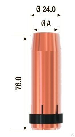 Газовое сопло сварочное D= 19.0 мм FB 500 (5 шт.)