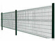 Забор из сварной сетки, стальной, покрытие: полимерно-порошковое 