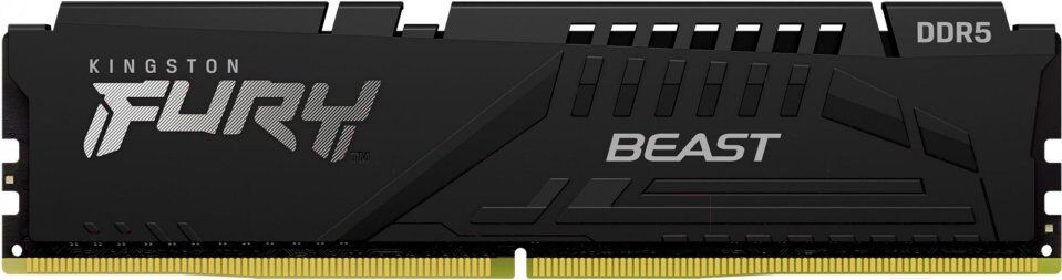 Оперативная память Kingston DDR5 16GB 5600MHz Fury Beast Black (KF556C40BB-16)