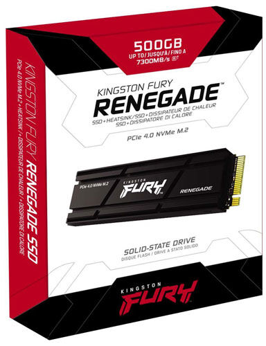 SSD накопитель Kingston M.2 FURY Renegade 500 Гб PCIe 4.0 SFYRSK/500G