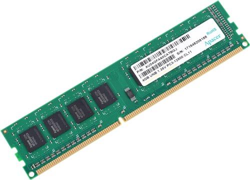 Нет Apacer DDR3, 4Gb, 1600MHz (AU04GFA60CATBGJ) DDR3 4Gb 1600MHz (AU04GFA60CATBGJ)