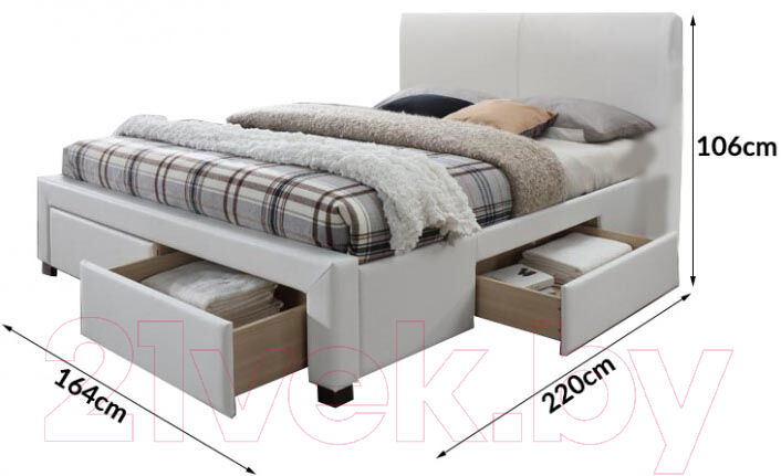 Двуспальная кровать Halmar Modena 2 2