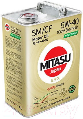 Моторное масло Mitasu Moly-Trimer SM 5W40 / MJ-M12-4