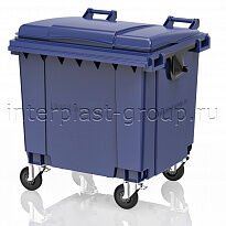 Контейнер для мусора 1100 л синий Интерпласт