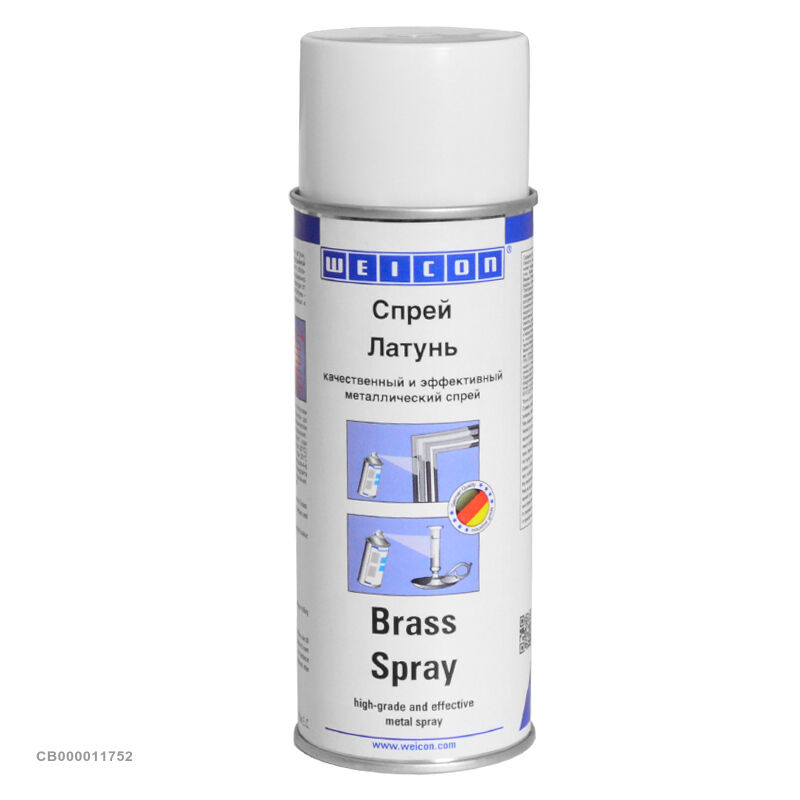 Спрей антикоррозийный "латунный цвет" Brass Spray Weicon (спрей, 400 мл, 120 мл/м2)