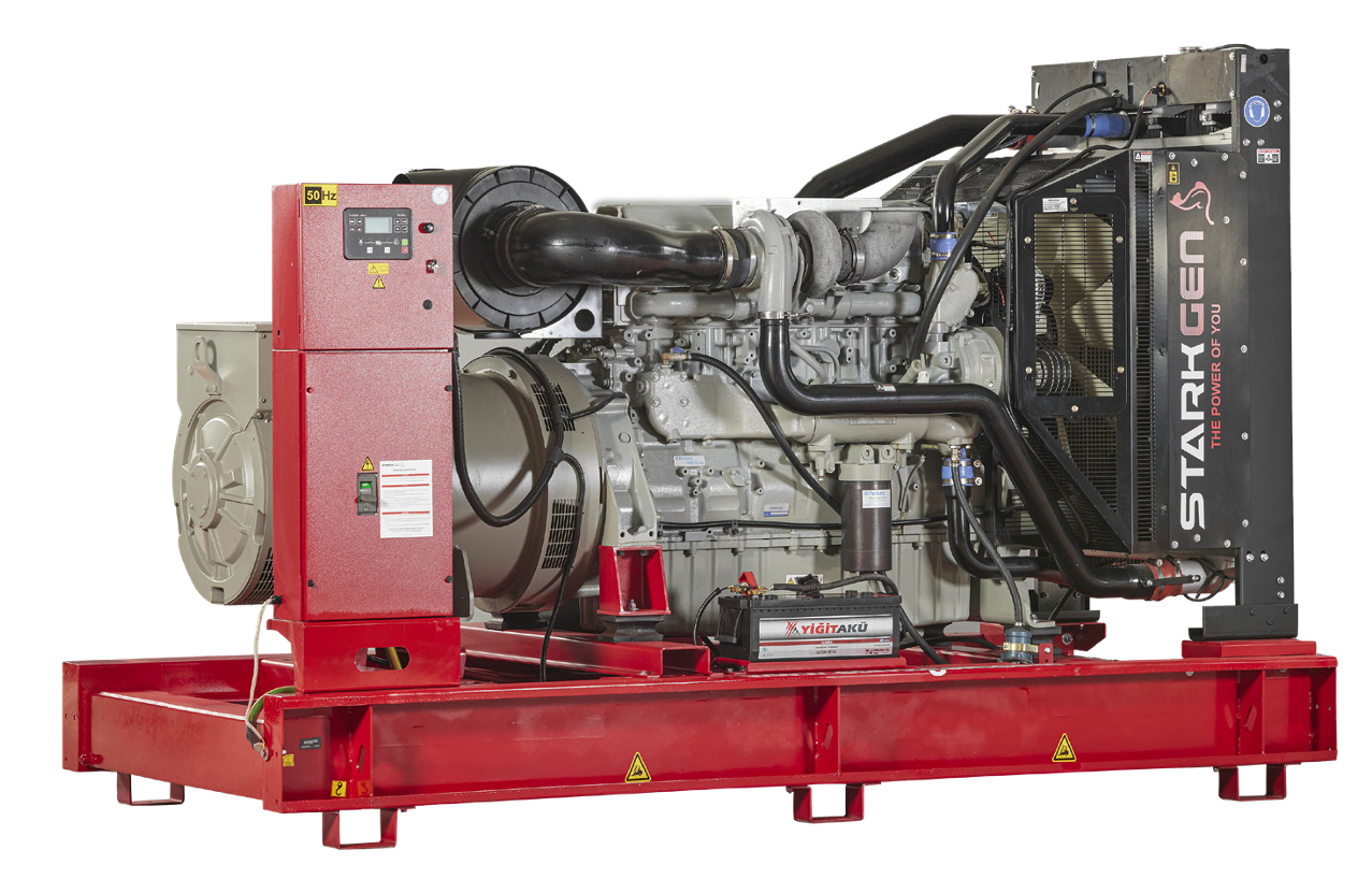 Дизельный генератор Perkins SGT-1650PL, модель двигателя 4012-46TAG2A, 2150x5680x2336 мм, открытого типа