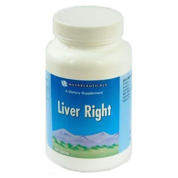 Бад Ливер Райт (Гепатопротектор) Liver Right 100 таблеток 1650 мг Vitaline