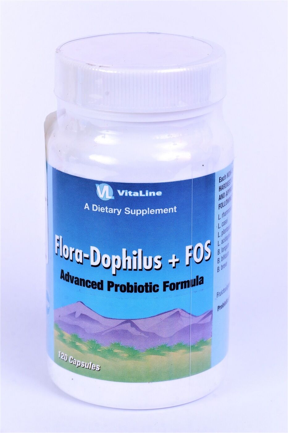 Бад Флора-Дофилус+ФОС / Flora-Dophilus+FOS 120 капсул Vitaline