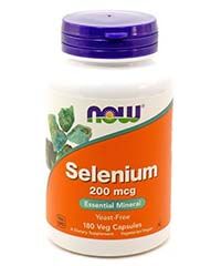 Бад Селен метионин (Selenium methionine) 180 капсул, 200 мкг. Now foods
