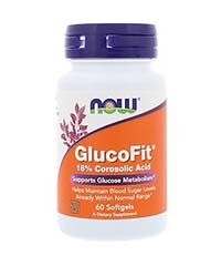 Бад Глюкофит / GlucoFit 60 капсул Now foods