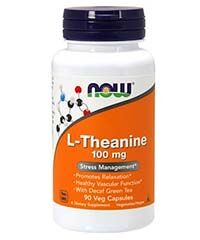 Бад L-Тианин (L-Theanine), 90 капсул, 100 мг. Now foods