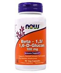 Бад Бета 1, 3/1, 6 (Beta D-Glucan) 90 капсул, 100 мг. Now foods
