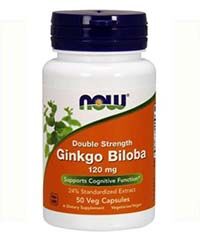 Бад Гинкго Билоба / Ginkgo Biloba 50 капсул, 120 мг. Now foods