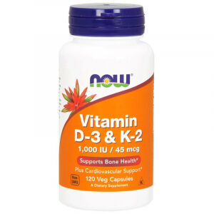Бад Витамин D3 Vitamin D-3 / K-2 120 капсул Now foods