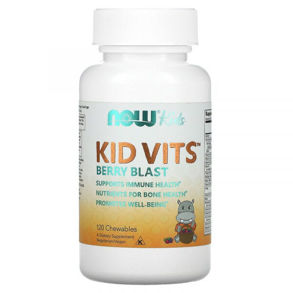 Бад Детские витамины Kids Vits / КидсВитс, 120 таблеток Now foods