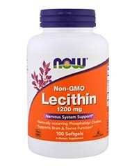 Бад Лецитин (Lecithin) 100 капсул, 1200 мг. Now foods